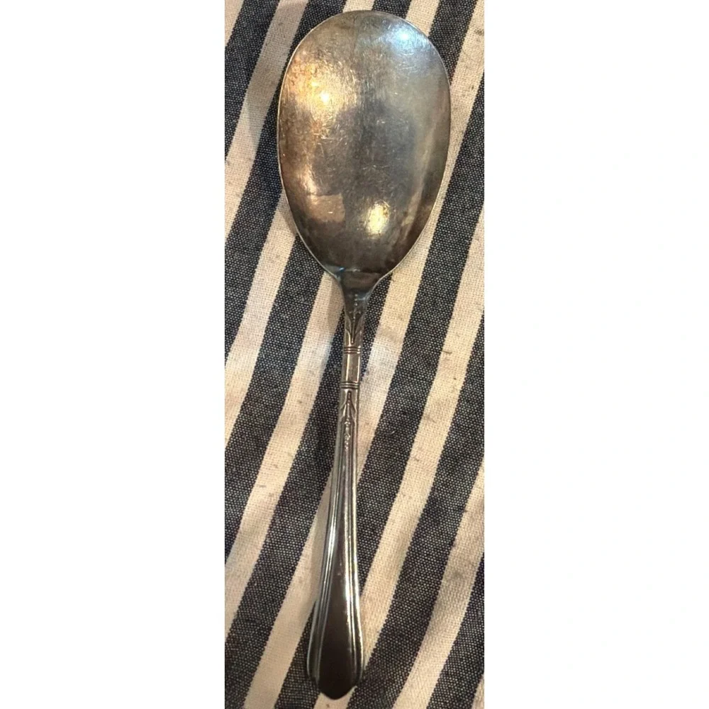 Vintage Tudor Plate by Oneida Community Silverplate Tablespoon Serving Spoon
